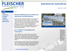 Tablet Screenshot of fleischer-hydraulik.de